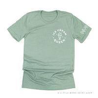 Ice Cream Queen - (Pocket Size) - Ice Cream Sleeve Detail  - Unisex Tee