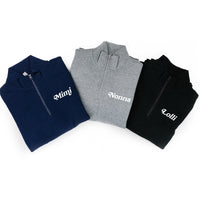 Mother's Day Quarter Zip Sweatshirt - Multiple Names + Colors Available (white thread)