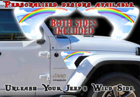 Rainbow sky fender vent for the JL or JT 2018 or newer