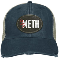 Recovery Distressed Snapback Hat | Inspiring Sobriety | F#CK Meth