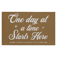 Recovery Indoor Doormat | Inspiring Sobriety | One Day at a Time Starts Here