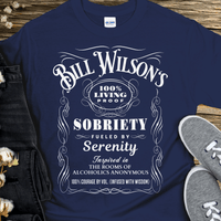 Recovery T-Shirt | Inspiring Sobriety |  Bill Wilson's 100% Living Proof Sobriety