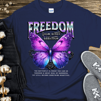 Recovery T-Shirt | Inspiring Sobriety |  Freedom Butterfly