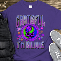 Recovery T-Shirt | Inspiring Sobriety |  Grateful I'm Alive