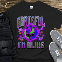 Recovery T-Shirt | Inspiring Sobriety |  Grateful I'm Alive