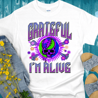 Recovery T-Shirt | Inspiring Sobriety |  Grateful I'm Alive