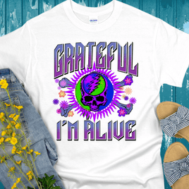 Recovery T-Shirt | Inspiring Sobriety |  Grateful I'm Alive