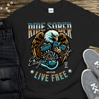 Recovery T-Shirt | Inspiring Sobriety |  Ride Sober, Live Free