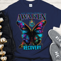 Recovery T-Shirt | Inspiring Sobriety |  Spirit Awaken Butterfly