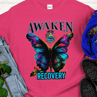 Recovery T-Shirt | Inspiring Sobriety |  Spirit Awaken Butterfly