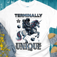 Recovery T-Shirt | Inspiring Sobriety |  Terminally Unique Space Unicorn