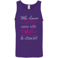 Recovery Unisex Tank | Inspiring Sobriety |  Clarity, Coffee & Chaos