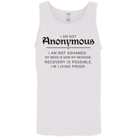 Recovery Unisex Tank | Inspiring Sobriety |  I Am Not Anonymous