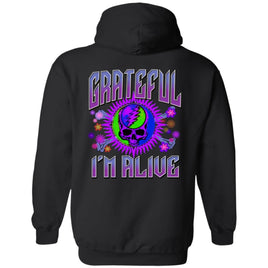Recovery Zip Hoodie | Inspiring Sobriety |  Grateful I'm Alive