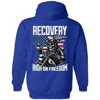 Recovery Zip Hoodie  | Inspiring Sobriety |  Recovery Riders  - High On Freedom