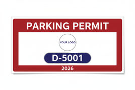 Rectangle Parking Permit Sticker