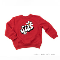 Daisy - Sis - w/ Full Daisy on Back - Child Sweater