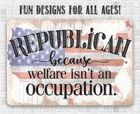 Republican - Metal Sign