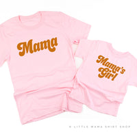 Retro Mama + Mama's Girl - Set of 2 Shirts