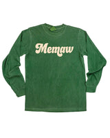 Retro Names (Choose Your Name) - Long Sleeve Comfort Colors Tee