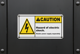Hazard of Electric Shock Label