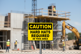 Caution Hard Hats Required In This Area Sign