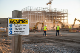 Construction Area PPE Sign