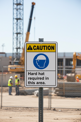 Hard Hat Required In This Area Sign