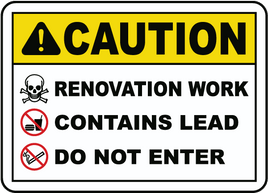 ⚠️ Caution Signs : Renovation Work Do Not Enter Sign