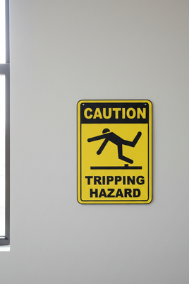 ⚠️ Caution Signs :Caution Tripping Hazard Sign