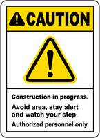 ⚠️ Caution Signs : Construction In Progress Sign