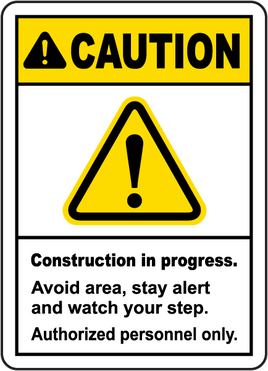 ⚠️ Caution Signs : Construction In Progress Sign