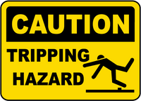 ⚠️ Caution Signs :Caution Tripping Hazard Sign