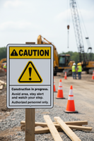 ⚠️ Caution Signs : Construction In Progress Sign