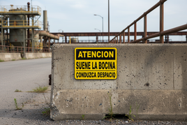 Spanish Caution Sound Horn Proceed Slowly Sign