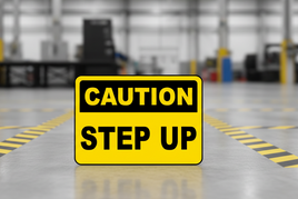 ⚠️ Caution Signs :Caution Step Up Sign