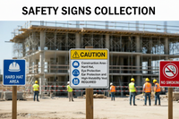 ⚠️ Caution Signs :Construction Area PPE Sign