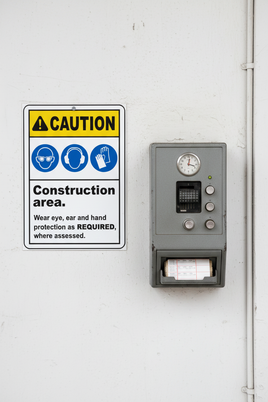 ⚠️ Caution Signs : Construction Area PPE Sign
