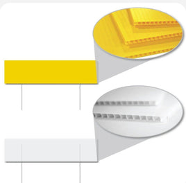 6"x24" 4mm Corrugated Plastic Blank Yard Sign