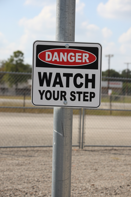 ⚠️ Caution Signs :Danger Watch Your Step Sign