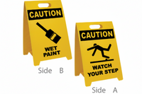 ⚠️ Caution Signs :Wet Paint / Watch Your Step Floor Sign