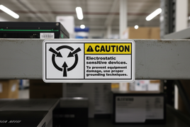 Caution Electrostatic Sensitive Label
