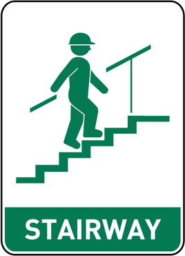 ⚠️ Caution Signs :Stairway Sign