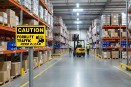 Forklift Traffic Keep Clear Sign