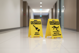 ⚠️ Caution Signs :Wet Paint / Watch Your Step Floor Sign