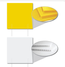 2'x2' 4mm Corrugated Plastic Blank Yard Signs
