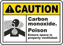 ⚠️ Caution Signs :Carbon Monoxide Poison Sign