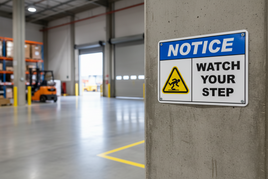 ⚠️ Caution Signs :Notice Watch Your Step Sig