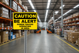 Power Trucks Operating Sign