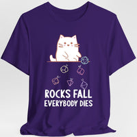 Rocks Fall Everybody Dies Kawaii Cat T-Shirt